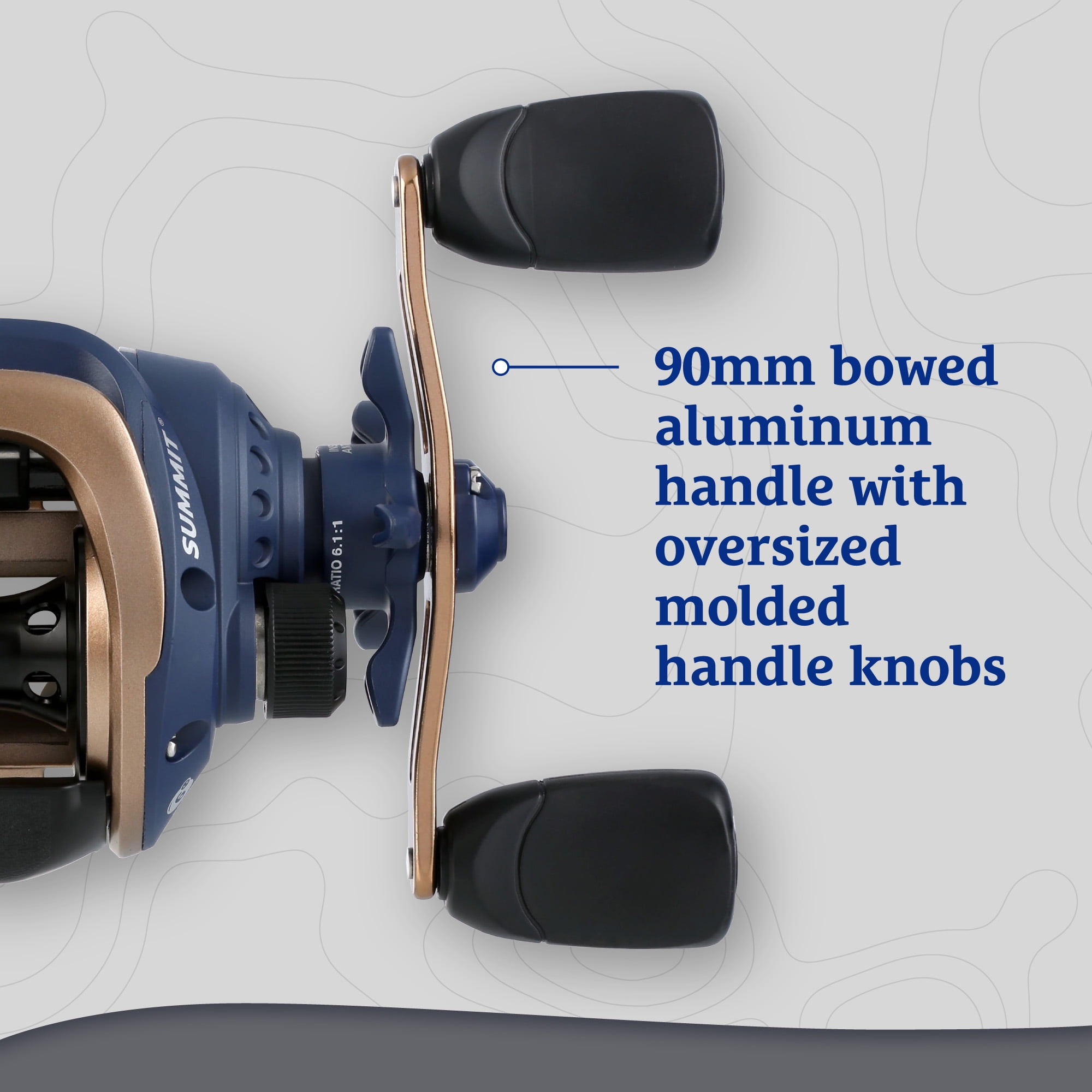 Shakespeare Summit Baitcast Combo 7' 1-Piece Fishing Rod and Reel Combo