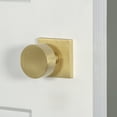 thumbnail image 4 of Viaggio Qadclo_Dd Quadrato Solid Brass Non-Turning Two-Sided Dummy Knob Set - Black, 4 of 7
