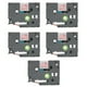 thumbnail image 1 of 5 cintas para fabricante de etiquetas de 18 mm para Tze 241 Tz241 Reemplazo de cinta de etiquetas de 3/4 pulgadas para Ptouch PTD400 PTD410 PTD600 Fondo rojo Letra blanca Bze 445, 1 of 5