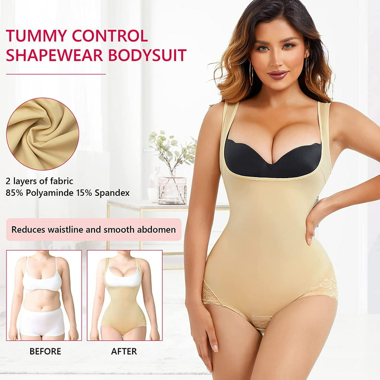 Seamless Bodysuit Shapewear for Women Tummy Control Waist Trainer