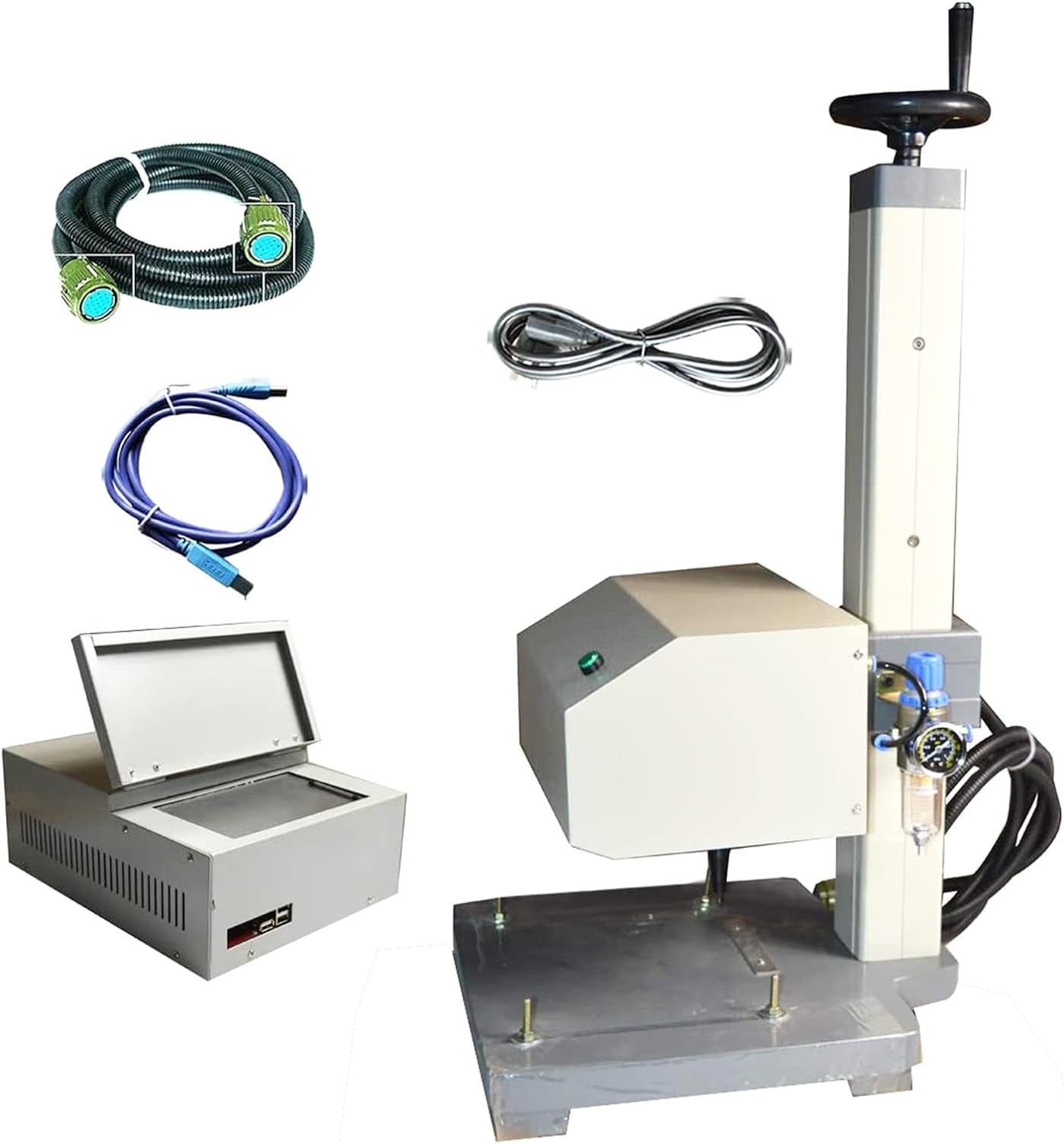 7" LCD Touch screen Pneumatic Dot Peen Marking Machine Metal Print Integrated Marking Machine