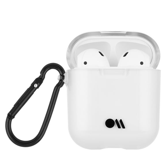 Case-Mate Carabiner Clip Case for Apple Airpods 1st and 2nd Gen - Clear