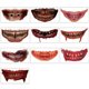 thumbnail image 1 of Tatuaje temporal también pegatina cicatrices Terror Halloween patrón boca pegatinas maquillaje etapa Meterk Multicolor, 1 of 6
