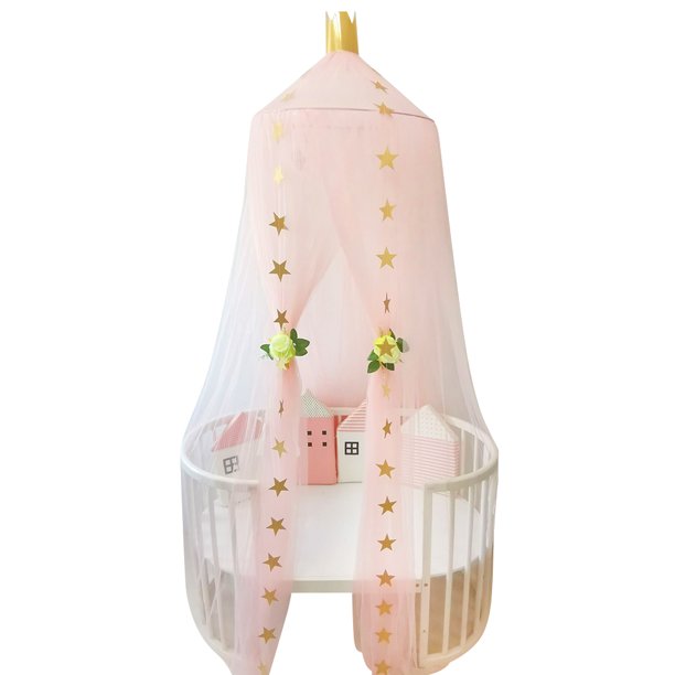 Cama con dosel cúpula colgante mosquitera rincones de lectura decoración del hogar