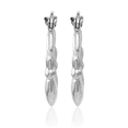 thumbnail image 5 of 14K Solid White Gold Heart Irish Claddagh Celtic Small Hoop Earrings Jewelry, 5 of 10