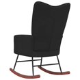 thumbnail image 3 of vidaXL Rocking Chair Black Velvet, 3 of 5