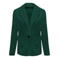 thumbnail image 4 of Women’s Classic Single Button Blazer – Professional Long Sleeve Work Jacket, Tailored Fit, Lightweight Office Suit Coat, 4 of 5