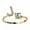Gold-J, variant on A-Z Initial Letters 925 Silver Micro Zircon Rings Name Rings Adjustable Women-Letter-J