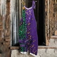 thumbnail image 2 of Moxiu Mardi Gras Overalls for Women Sparkly Sequin Glitter Sleeveless Wide Leg Pants Jumpsuits Carnival Party Bib Overalls 2025 Purple,XL, 2 of 5