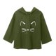 thumbnail image 1 of Sudadera con capucha con orejas de gato para mujer, manga corta, tops negros bonitos, blusa con estampado de gatos Pompotops hfajkhk128406, 1 of 6