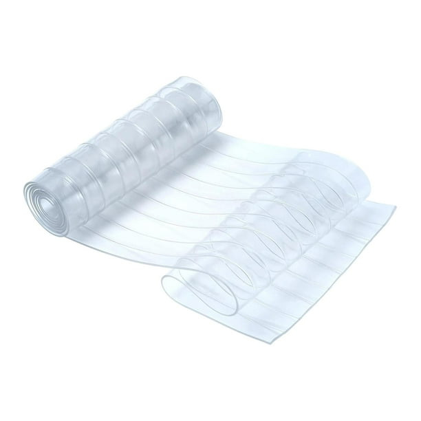 Cortina de puerta de PVC, suministros para mascotas, 200 cm de largo, puerta para perros recortable para almacén, Antiadherente blanco