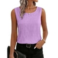 thumbnail image 6 of Pxiakgy Tank Tops for Women Loose Fit Comfy Lounge Wear Mexican Shirts Basic Sleeveless Layering Camisoles Summer Tops Clothing Outfits 2026 Cute Spring Summer Tops for Women 2026 Purple S, 6 of 8