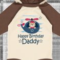 thumbnail image 4 of Inktastic Happy Birthday Daddy Cute Boy Boys Long Sleeve Baby Bodysuit, 4 of 5