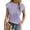 Light Purple, variant on MOSHU Textured Womens Tops Casual Crewneck Basic Tee Shirts Cap Sleeve Summer Blouses