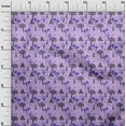 thumbnail image 3 of oneOone Cotton Jersey Pastel Purple Fabric Mushroom Quilting Supplies Print Sewing Fabric By The Yard 58 Inch Wide, 3 of 5
