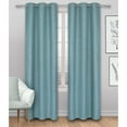 thumbnail image 1 of Safdie & Co. Rideau 2PK 84L Blackout Faux Lin Aqua, 1 of 5