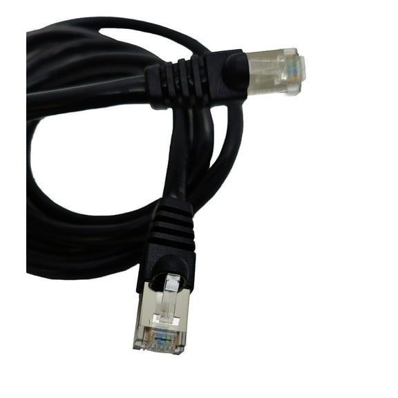 100Ft Cat6A Shielded S/FTP 10Gbps Network Patch Cable Black