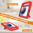 thumbnail image 3 of ELEHOLD for Samsung Galaxy Tab A9 8.7" 2023 Rugged Case Kids Friendly EVA Full Body Protective Handle Grip Kickstand Function Shockproof Kids Case for Samsung Galaxy A9 SM-X110 X115,Red, 3 of 5