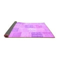thumbnail image 2 of Ahgly Company Indoor Round Patchwork Purple Transitional Area Rugs, 3' Round, 2 of 4