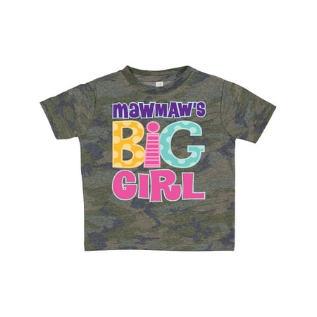 

Inktastic MawMaw s Big Girl Gift Toddler Toddler Girl T-Shirt