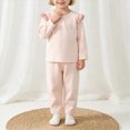 thumbnail image 2 of HFHAPW Toddler and Little Boys Girls 2-Piece Pajamas Long Sleeve Fall Winter PJ Set Kid Sleepwear, 2 of 7