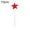 Red, variant on UDIYO 10Pcs Five-pointed Star Shaped Glitter Cake Topper Party Dessert Cupcake Decor