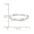 thumbnail image 3 of Auriga Fine Jewelry 14K White Gold 2mm Lightweight Flat Women's Wedding Band Size 11.5, 3 of 6