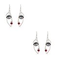thumbnail image 2 of Pendientes colgantes de cara delicada Sonducket dorado plateado, 2 of 6