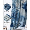 thumbnail image 3 of Blue Jellyfish Coastal Blackout Curtains for Bedroom Living Room Darkening Curtains 54 Inch Long Nautical Octopus Summer Ocean Short Curtain for Small Window Treatment Grommet Drapes 42"x54"x2, 3 of 9