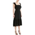 thumbnail image 4 of BCBG Paris Women's Ruffle Strap Midi Dress, 4 of 8