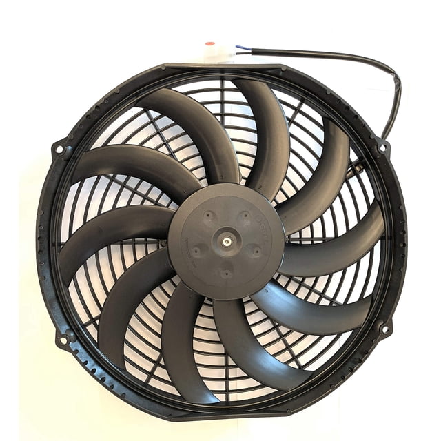 SPAL 30101522 Extractor de ventilador de 12 pulgadas, aspas curvas, 12 voltios, alto rendimiento, 1226 cfm VA10-AP50/C-61A