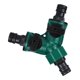 thumbnail image 1 of Yuarrent Conector en forma de Y para tubería de agua de jardín, adaptador de riego de tubo ABS, accesorio de riego para reparación de césped Jardín y Patio Verde 1 Stk Yuarrent  HA0844-00, 1 of 6