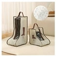 thumbnail image 3 of PVC Shoe Bags for Travel & Storage - Boot Protector Organizer with Transparent Window - Dustproof, Moisture-Resistant Shoe Covers for Women Men - Portable Hanging Shoe Bags, 3 of 9