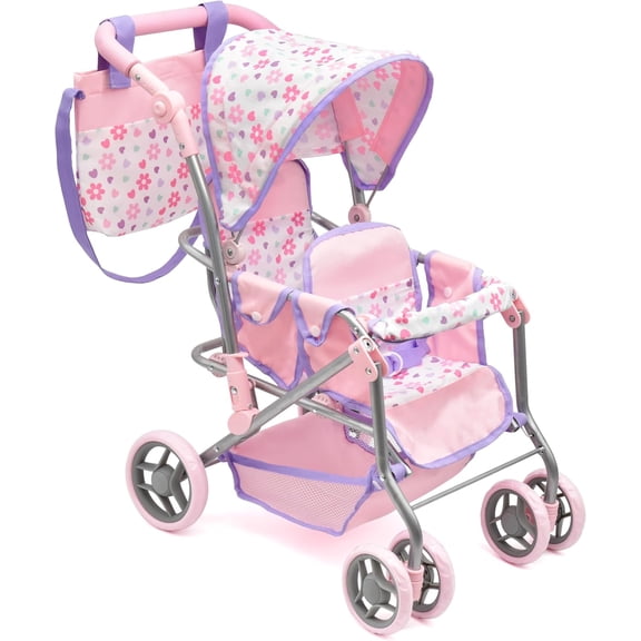 Twin Baby Doll Stroller | Double Buggy Carriage