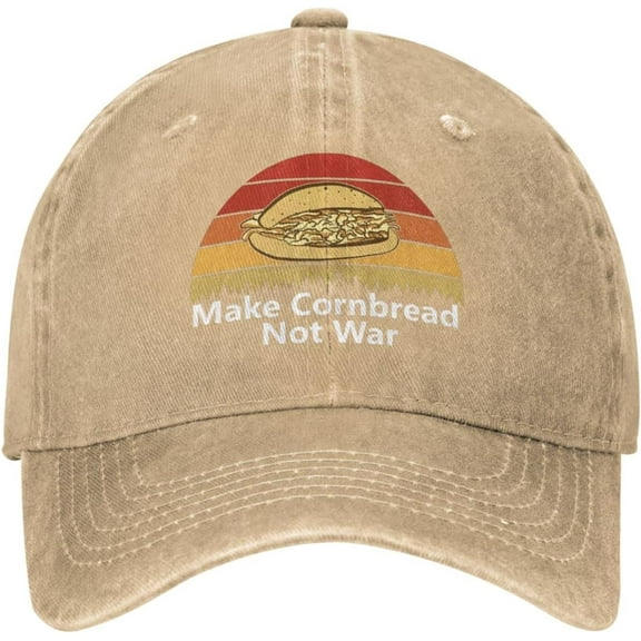 Make Cornbread Not Wars Hat Men Baseball Hats Graphic Cap