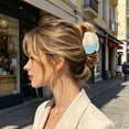 thumbnail image 4 of Gytml Shell Hair Claw Clip, Large Non- Beach Hair Accessory Fashionable Seashells Hair Barrettes For Women Summer Vacation Daily Wear(Blue-2.44X3.74Inch), 4 of 6