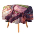 thumbnail image 3 of Kamado Nezuko Round Tablecloth Print Decorative Table Cover Washable Table Cloths for Dining Party Picnic 60x60in, 3 of 8