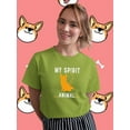 thumbnail image 2 of My Spirit Animal Corgi T-Shirt Women -Image by Shutterstock, Female Large, 2 of 4
