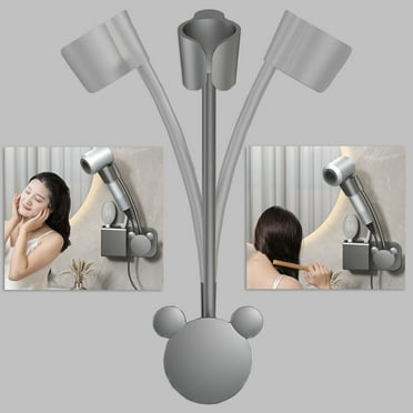 Hair Dryer Holder,Wall Mounted,Multi-angle adjustable,Multifunction Hair Dryer Stands,Free your hands, super convenient Holder, especially for lazy people