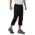 thumbnail image 2 of Little Donkey Andy Men's Quick Dry 3/4 Pants Lightweight Capri Shorts Hiking Fishing Travel Casual Black M, 2 of 7