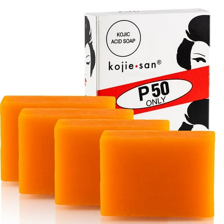 Original Kojie San Facial Beauty Soap - 4 Bars 65g - Guaranteed Authentic