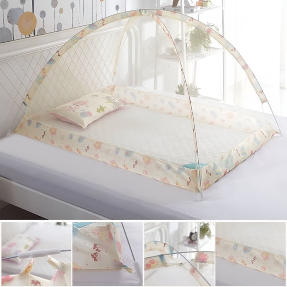 LAMIRO Mosquito Net for Baby Foldable Infant Mosquito Net Bottomless Mesh Tent Anti Mosquito Bites Portable Mosquito Net without Installation for Baby Toddlers Kids Children