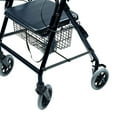 thumbnail image 2 of Lumex Walkabout Lightweight 4 Wheel Hemi Rollator for Petite Users, Black, 2 of 3