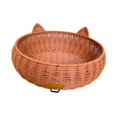 thumbnail image 4 of Nido para gatitos, cama para gatos, ligera, de imitación de ratán, lavable, redonda, cómoda, hecha a mano. L, 4 of 9