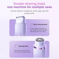 thumbnail image 7 of Electric Bikini Trimer Shaver for Women，2 in 1 Dual-Head Waterproof Shaver Portable Hair Removal Kit for Bikini Underarm Leg Arm Body Face, 7 of 7