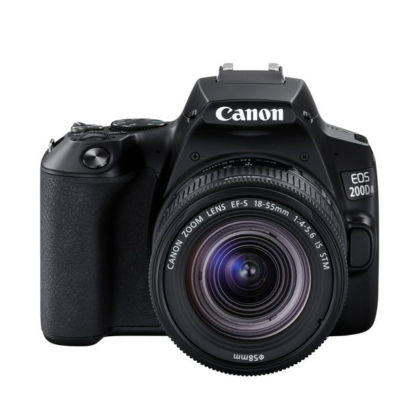 ongezond selecteer Dageraad Canon EOS 200D II (SL3) DSLR Camera with 18-55mm Lens (Black) - Walmart.com