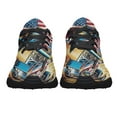 thumbnail image 5 of Sprint Car Racing Dirt Track Racing American flag Shoes Sneakers Black Size 13, 5 of 7