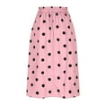 thumbnail image 5 of HomeGardon Maxi Skirts for Women Long Skirts Summer Women's Elastic Pocket Printed-line Skirt,S-XXL, 5 of 6