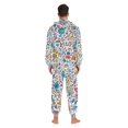 thumbnail image 4 of FORMRS Onesies Pajama for Adults Unisex Hoodie Winter Jumpsuit One Piece Sleepwear, Sizes S-2XL, Doodle Pattern, 4 of 7