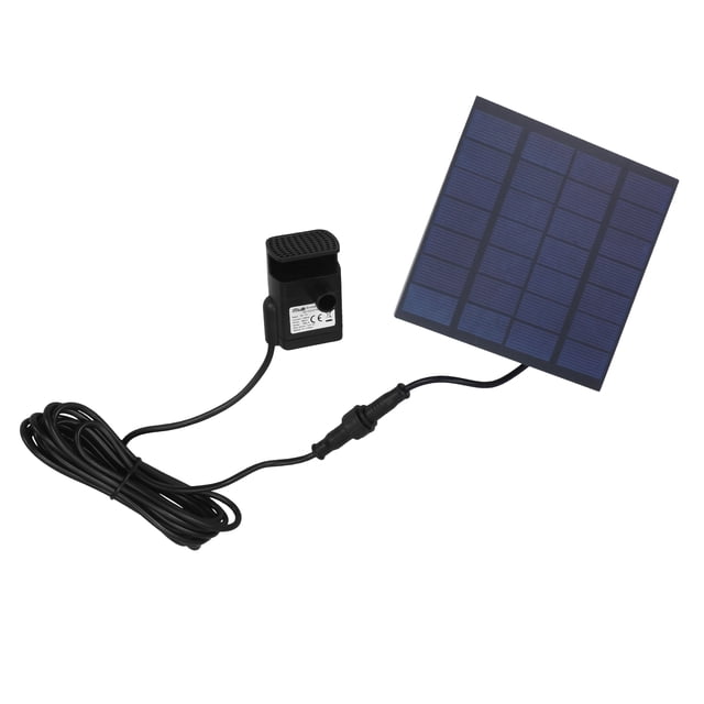 HEALEEP 1 Ensemble Mini Fontaine Solaire Fontaine Noire Vaporisateur pour Jardin Extérieur